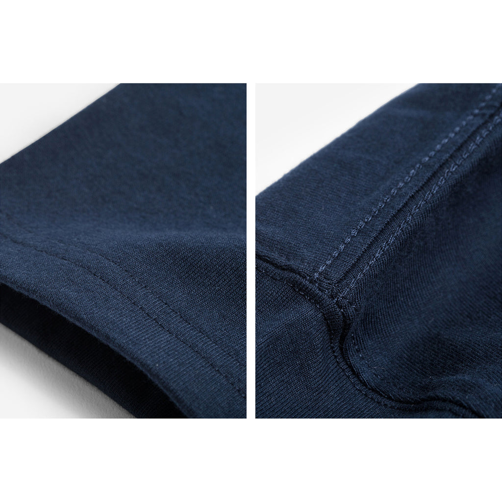 280g Cotton Tubular Tee With Strawberry Print in Navy