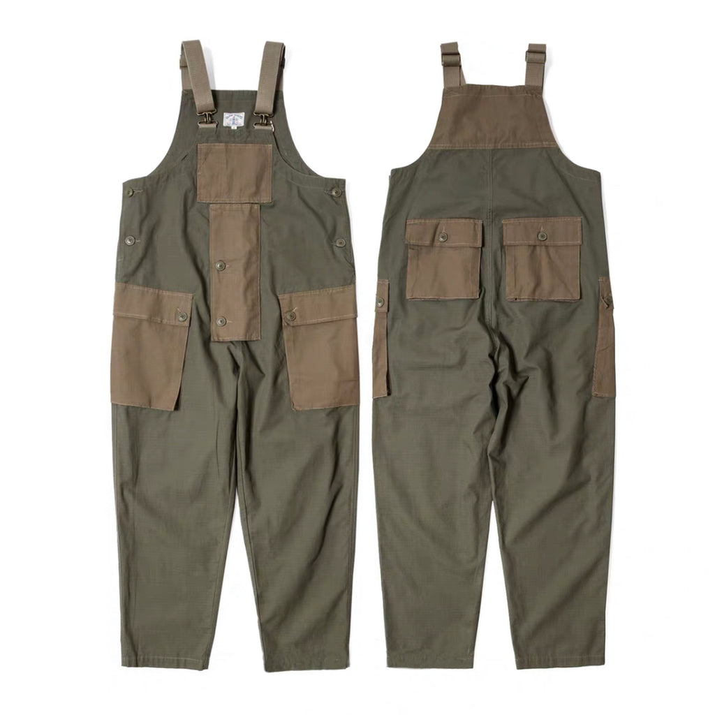 Cotton Ripstop British Worker Overall - Army Green