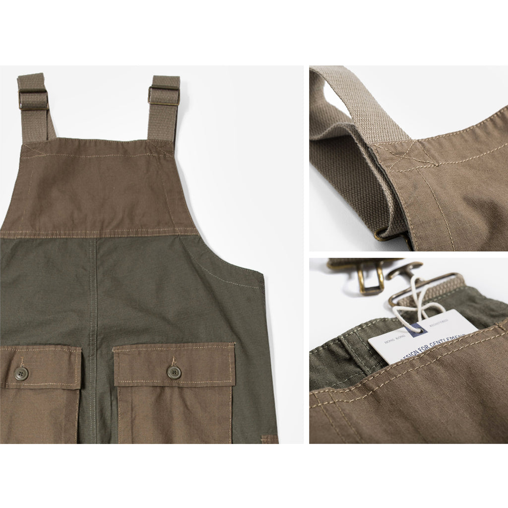 Cotton Ripstop British Worker Overall - Army Green