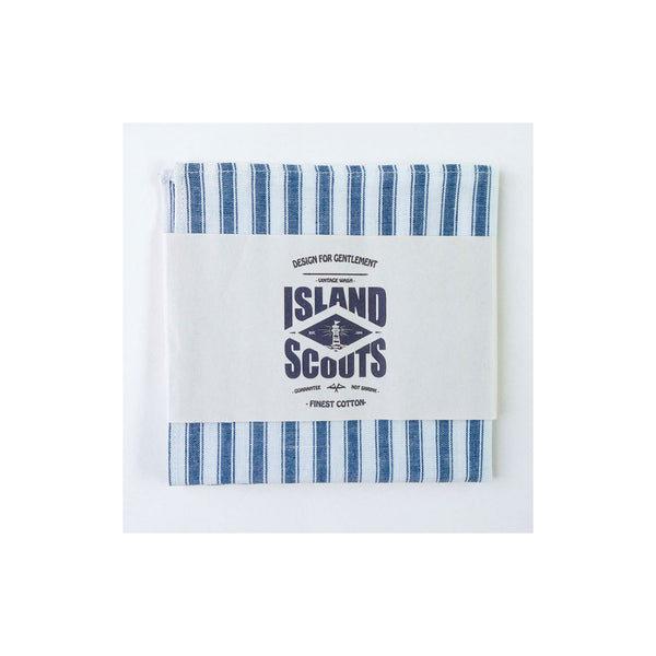 Pocket Square - Blue/White Oxford Stripes