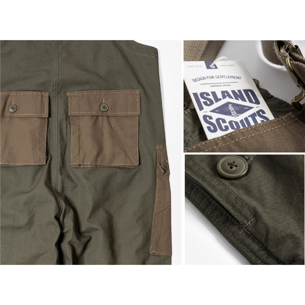 Cotton Ripstop British Worker Overall - Army Green