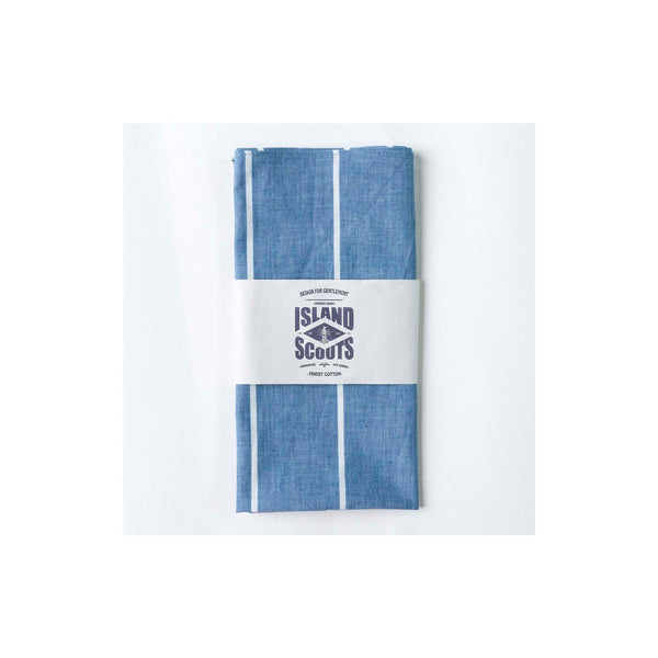 Scouts Bandana - Indigo Chambray Stripes