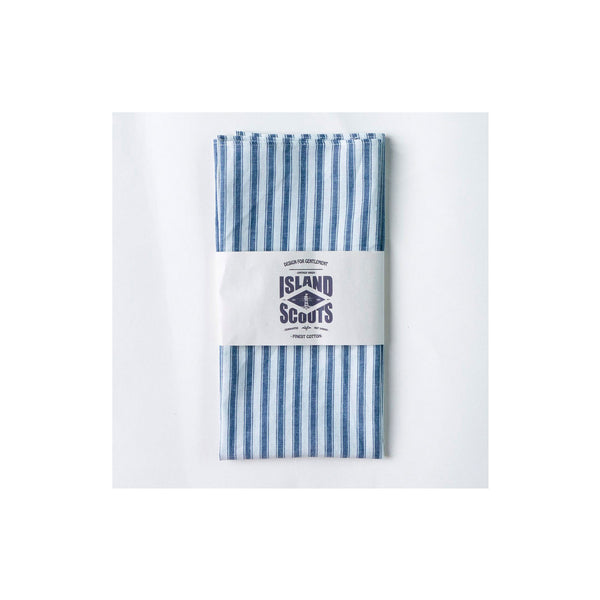 Scouts Bandana - Blue/White Oxford Stripes
